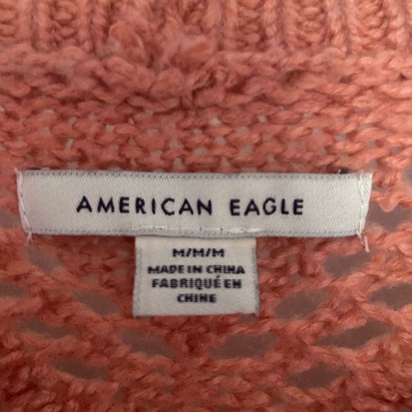 AMERICAN EAGLE Pointelle cropped open knit cardigan - Picture 2 of 3